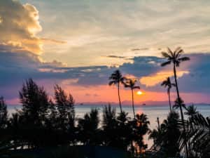Sonnenuntergang in Thailand